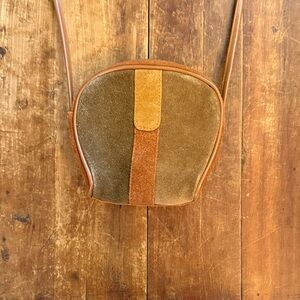 Brown and Tan Crossbody Bag